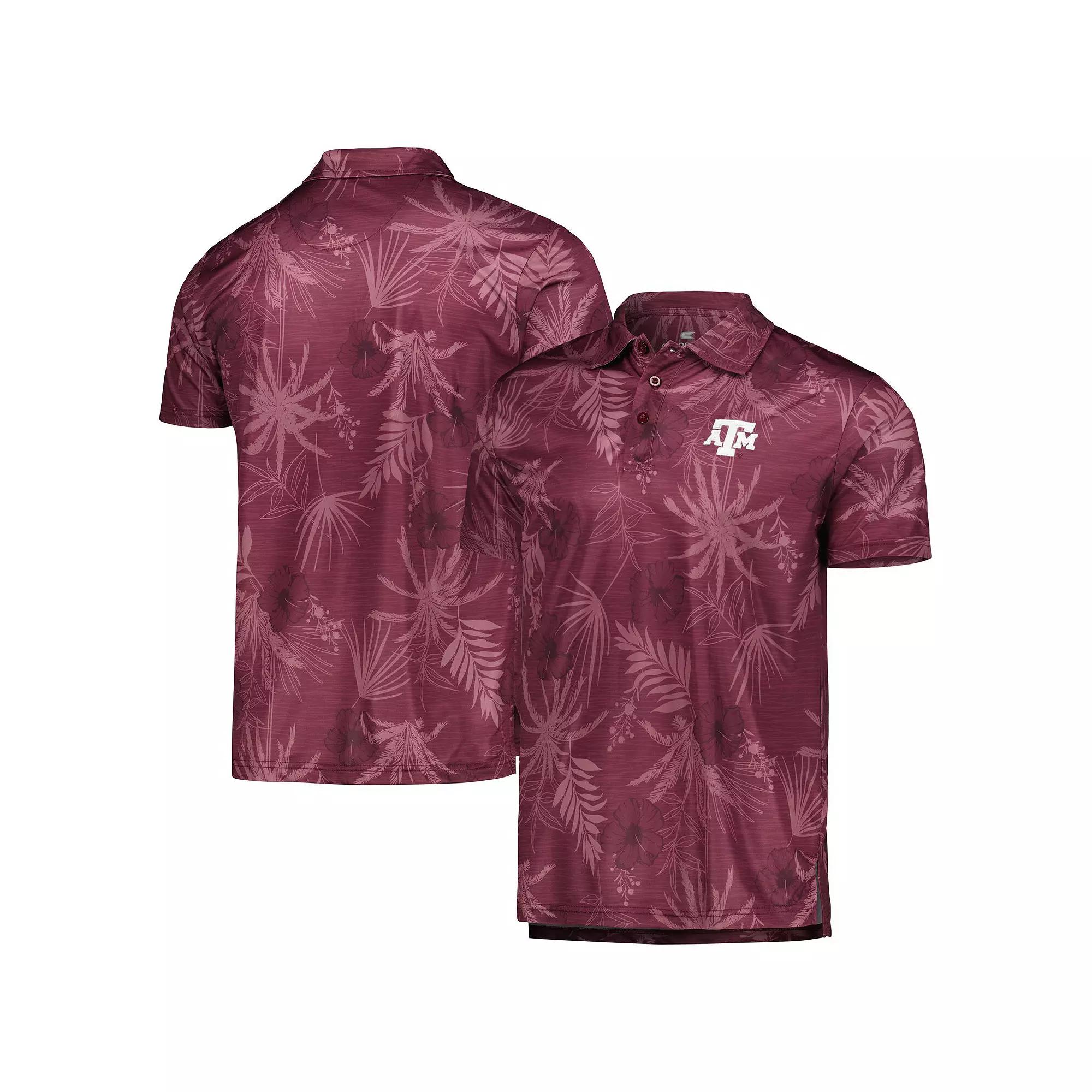 Men's Colosseum Maroon Texas A&M Aggies Palms Team Polo, Size: XXL, Red Product Image
