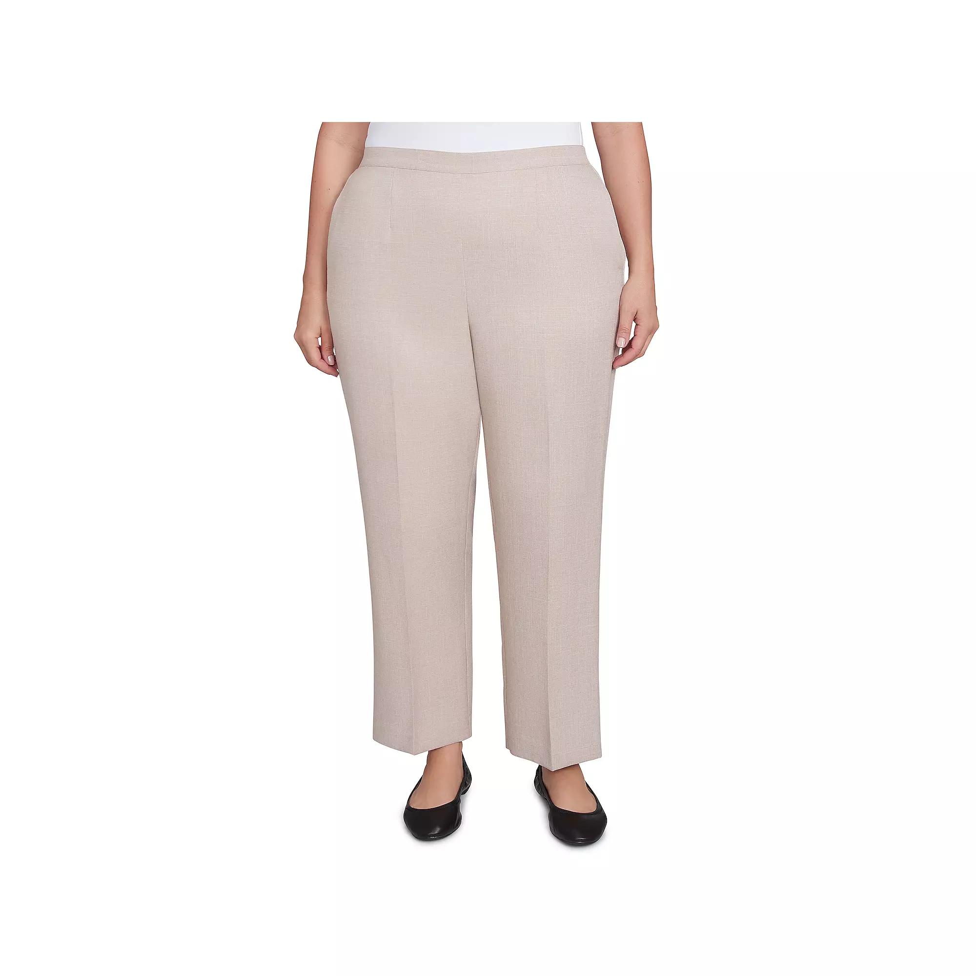 Plus Size Alfred Dunner Relaxed Linen Short Length Pants, Women's, Size: 20 W Product Image