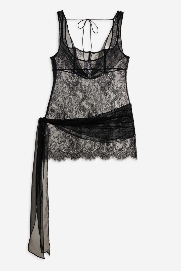 Sonja Slip Dress — Black Product Image