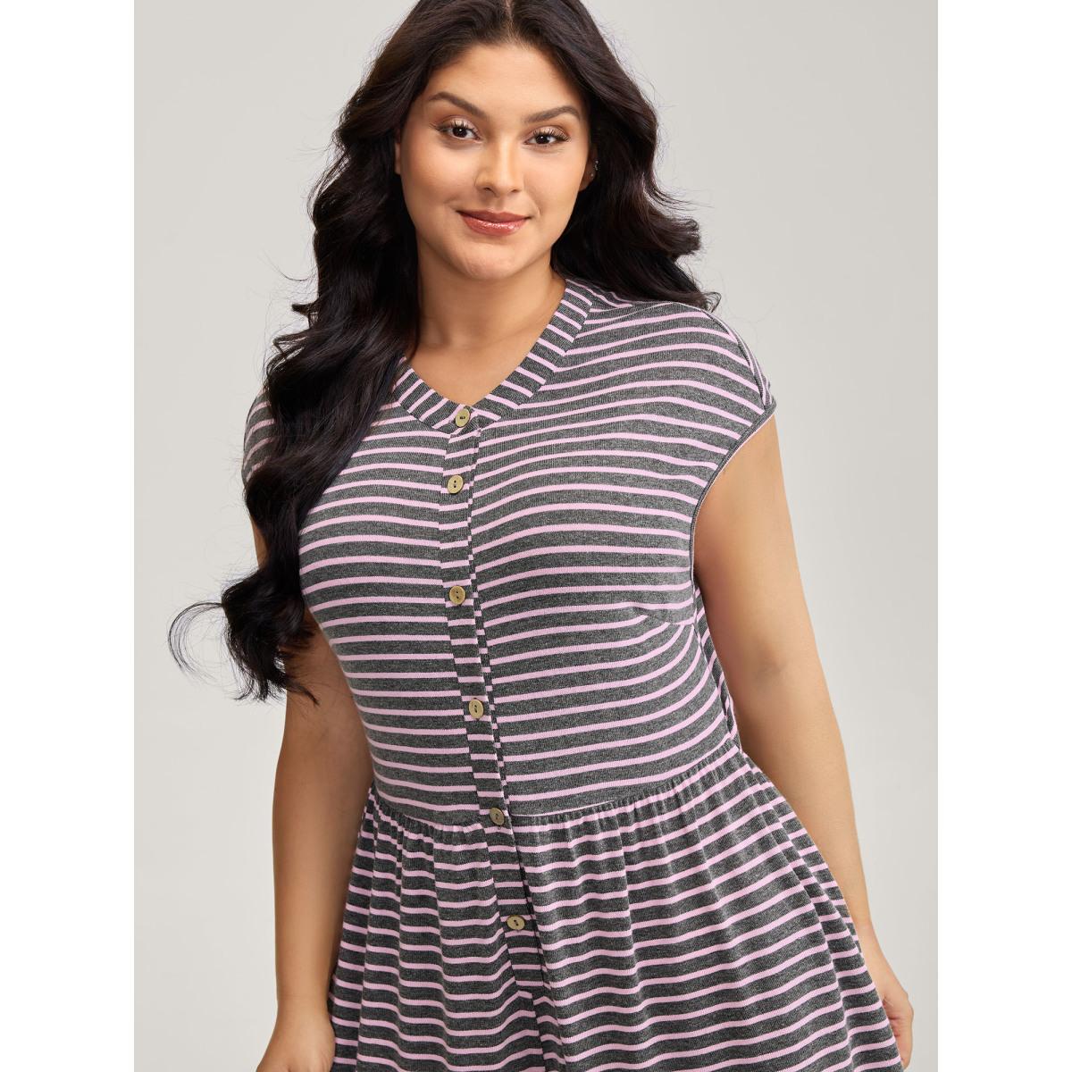 Plus Size DimGray Easy Peezy Cut-Out Stretchy Waist Jumpsuit Women Leisure Sleeveless Round Neck Casual Loose Jumpsuits BloomChic 12/L Product Image