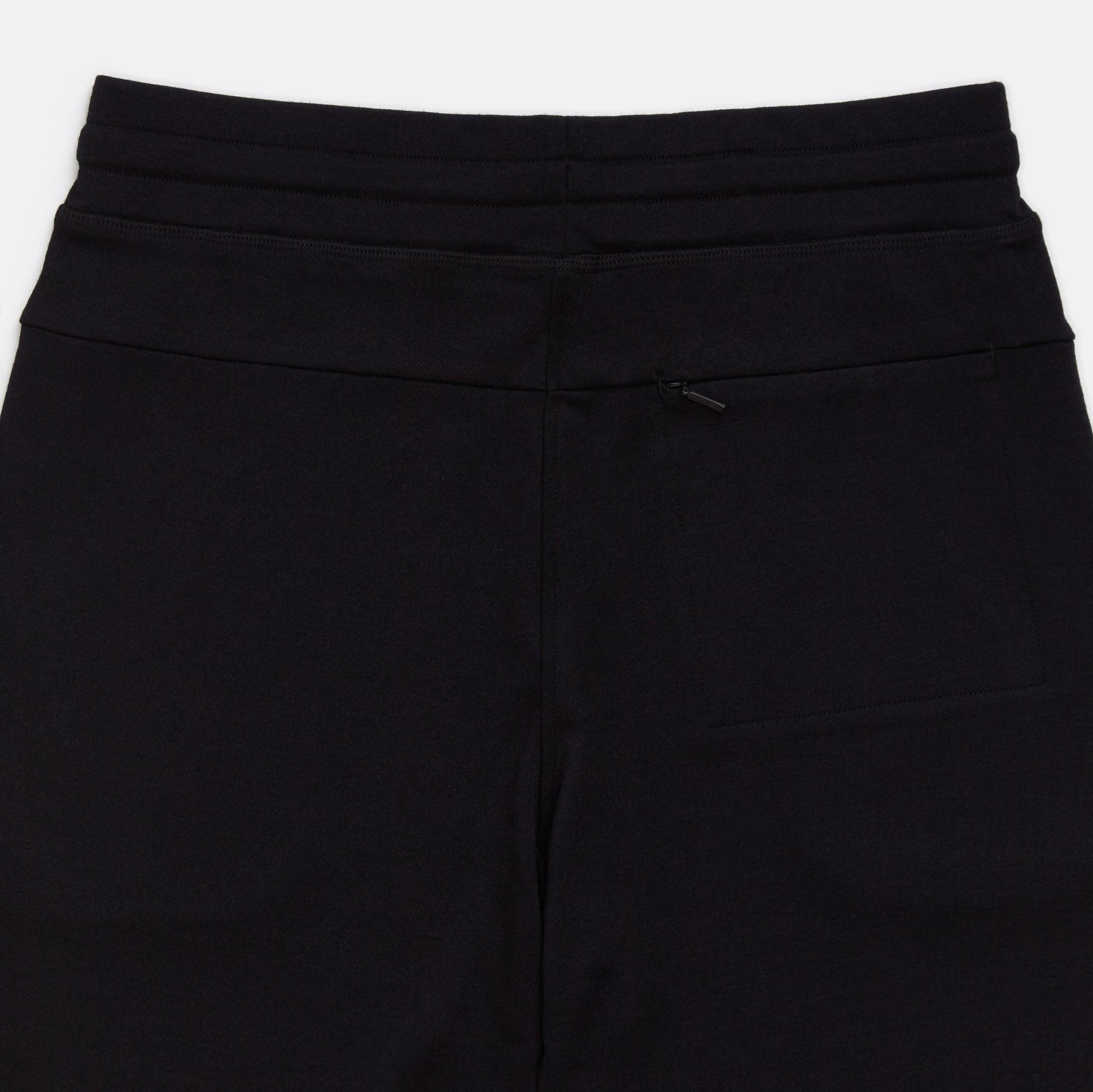 Merino Wool Interlock Knit Jogger | Black Product Image