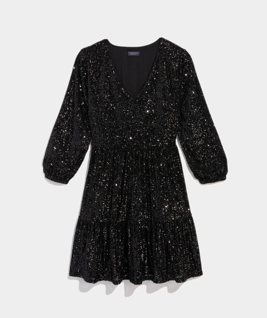 Sequin Tiered Dress Product Image