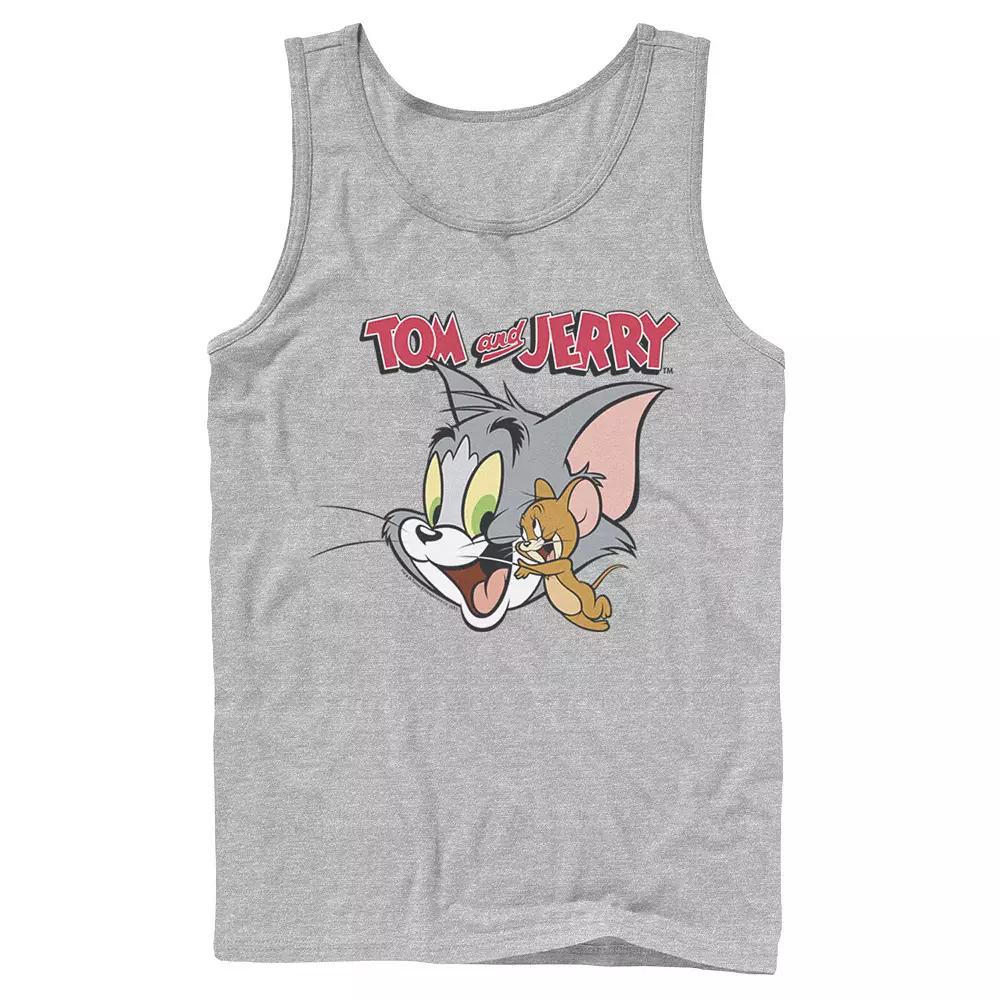Men's Tom And Jerry Simple Portrait Logo Tank Top,  Product Image