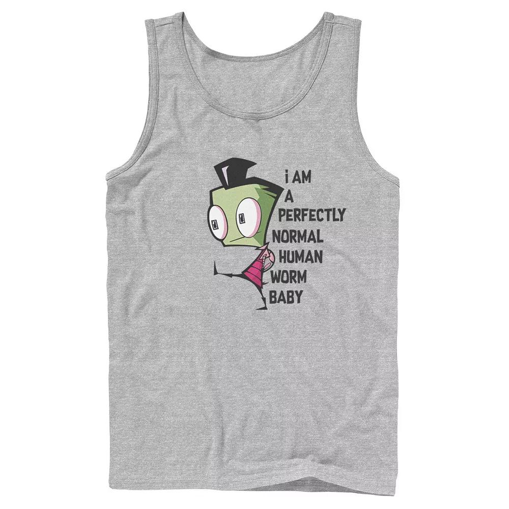 Men's Nickelodeon Invader Zim And Gir Watercolor Portrait Logo Graphic Tank Top,  Product Image