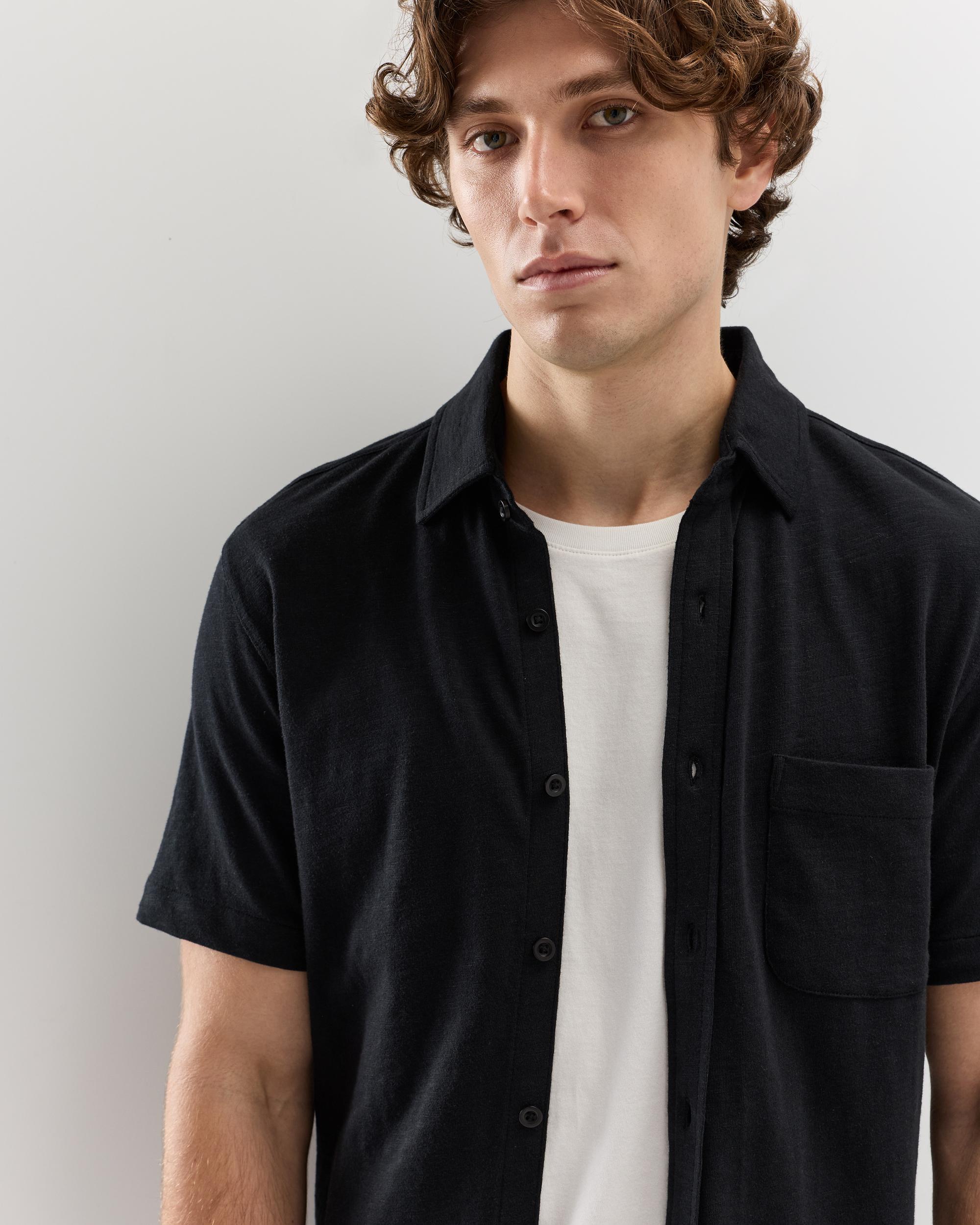 Quince | Men's Slub Short Sleeve Button Up Shirt Size XL, Organic Cotton Product Image