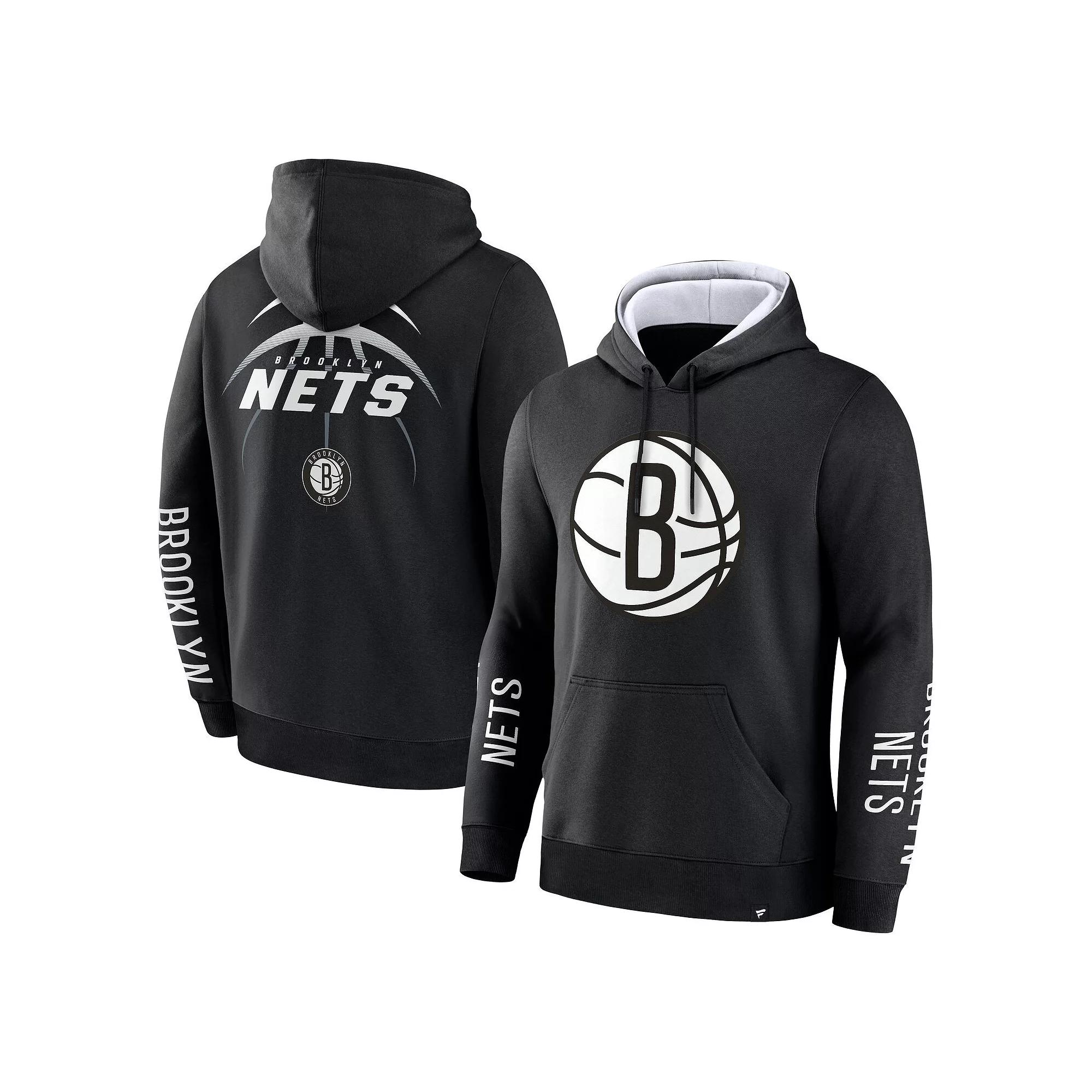 Men's Fanatics Black Brooklyn Nets Legacy Guard Pullover Hoodie, Size: Large Product Image