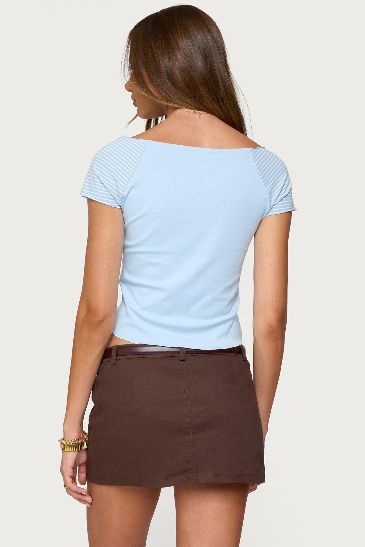 Marina Raglan Stripey T Shirt Product Image