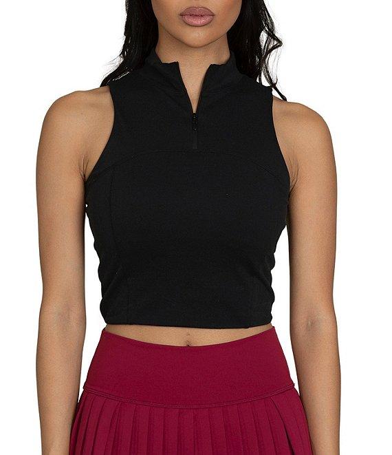 GOLD HINGE Day To Night Quarter-Zip Sleeveless Top Product Image