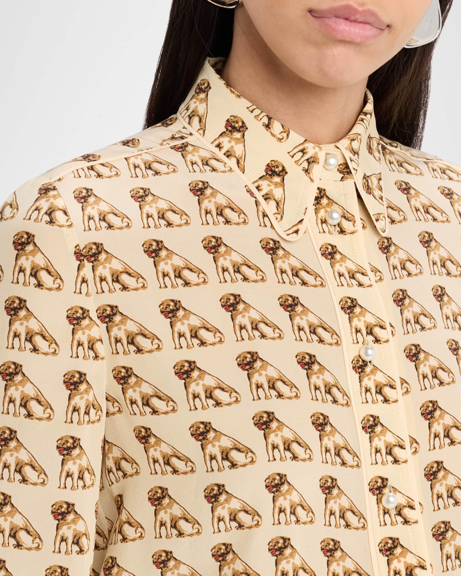 Charles Pug Crepe De Chine Blouse Product Image