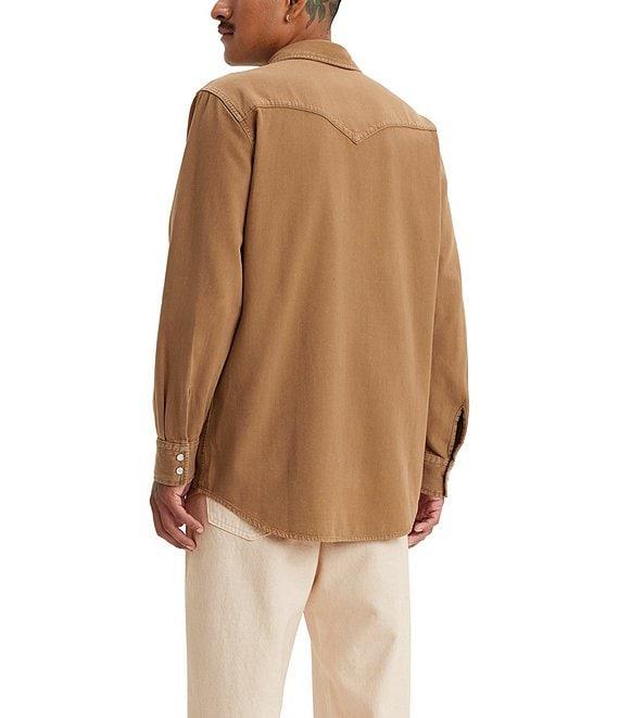 Levi's® Classic-Fit Point Collar Long Sleeve Solid Western Shirt Product Image