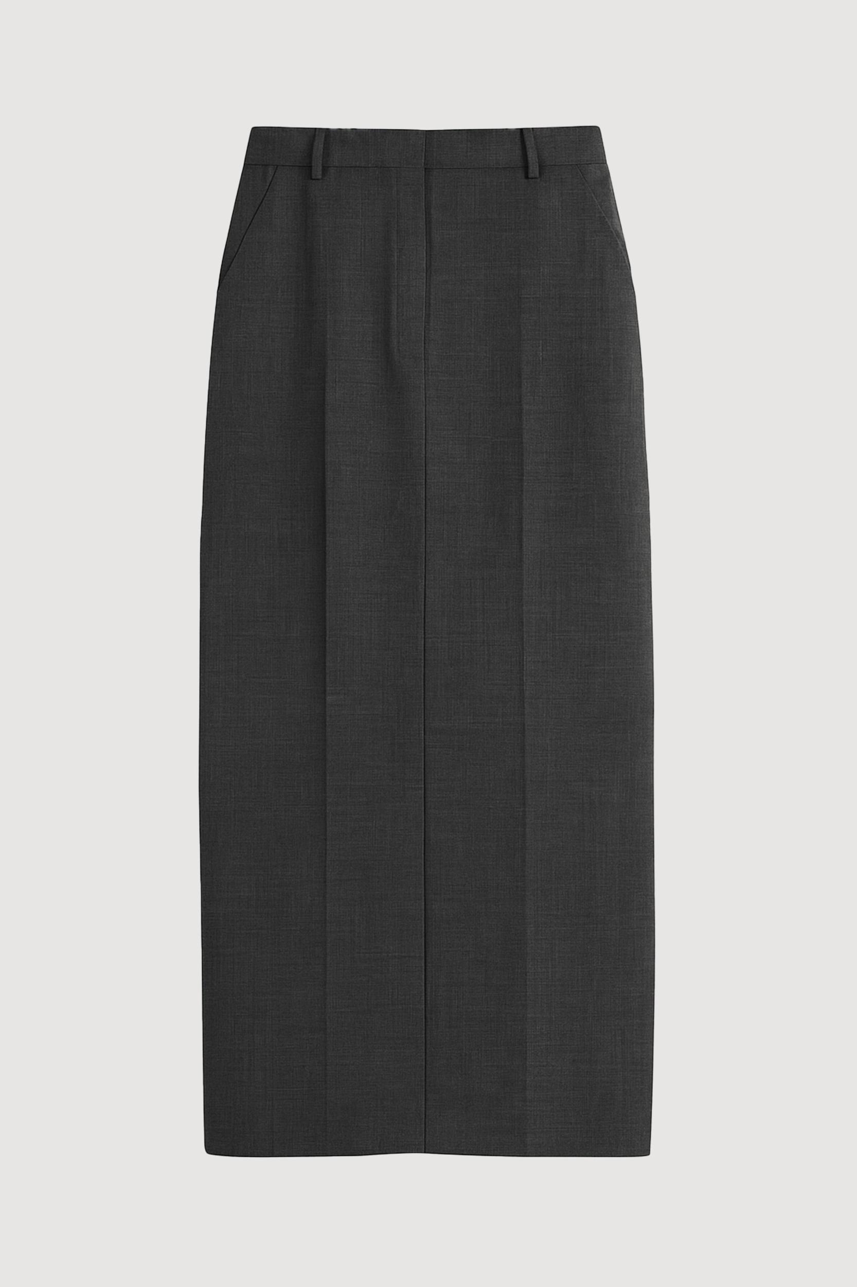 Georgina Wool-Blend Suiting Skirt Product Image