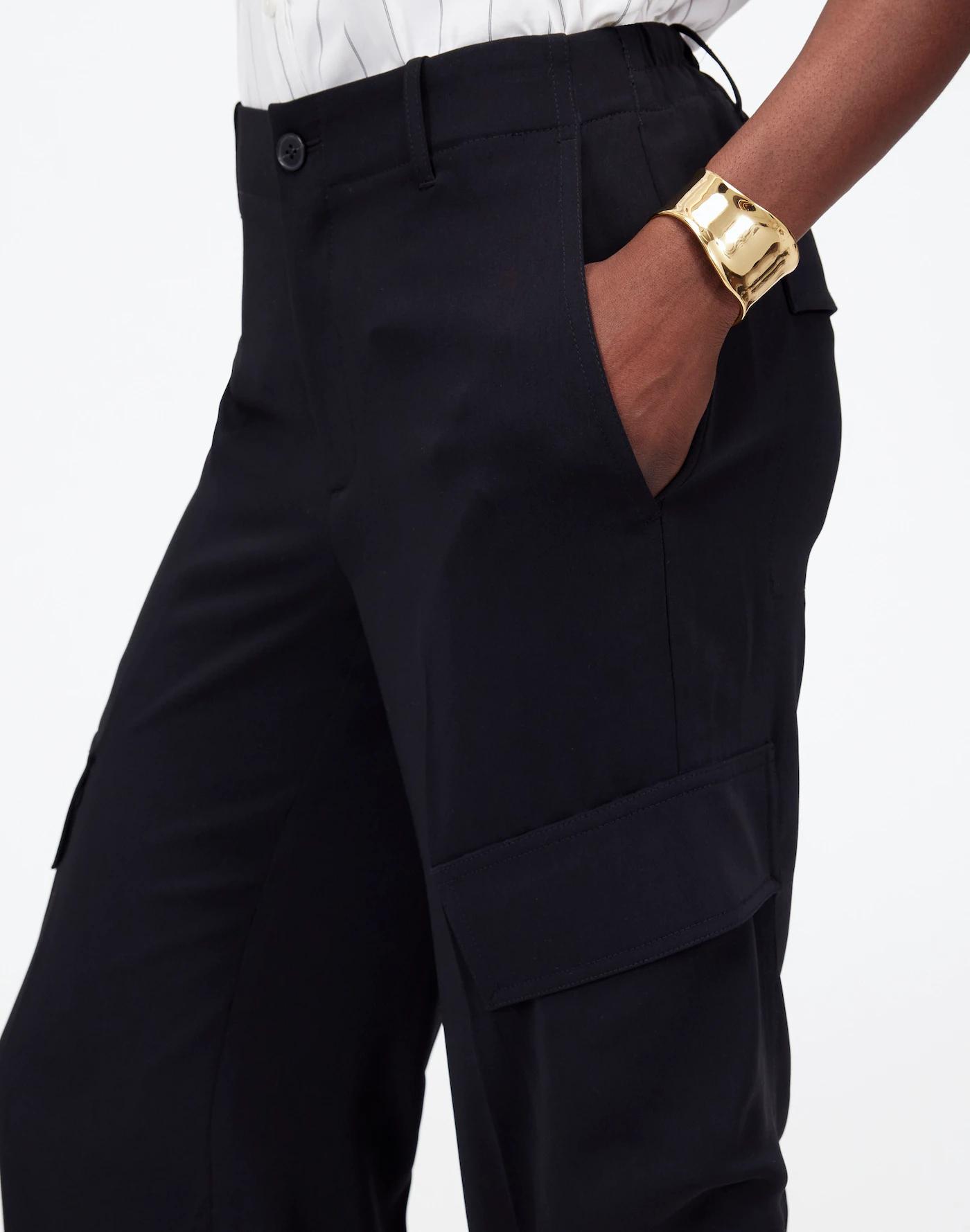 Tall Pull-On Utility Cargo Pants in Crepe Product Image