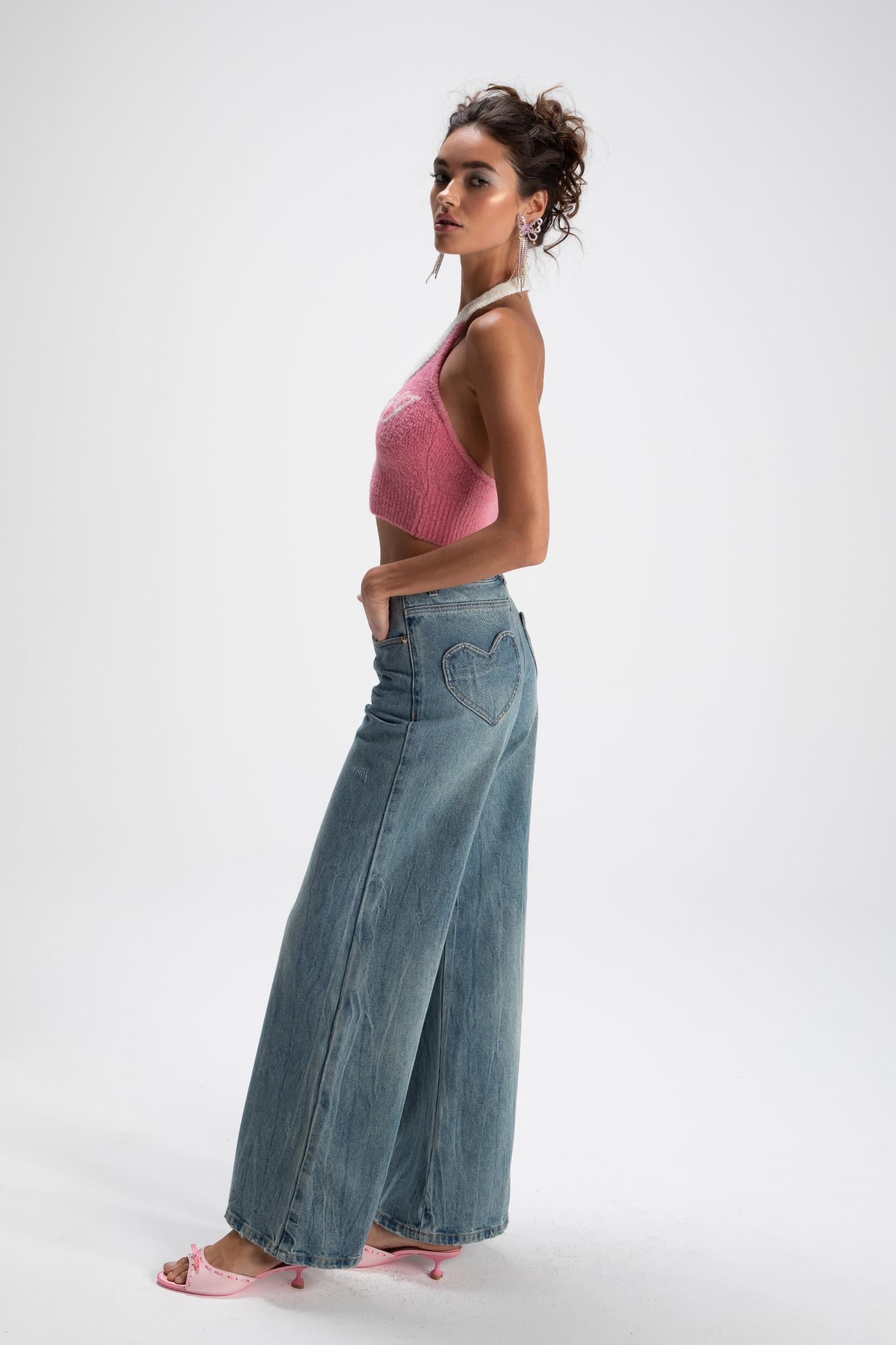 Jamie Heart Wide-Leg Jeans (Final Sale) Product Image