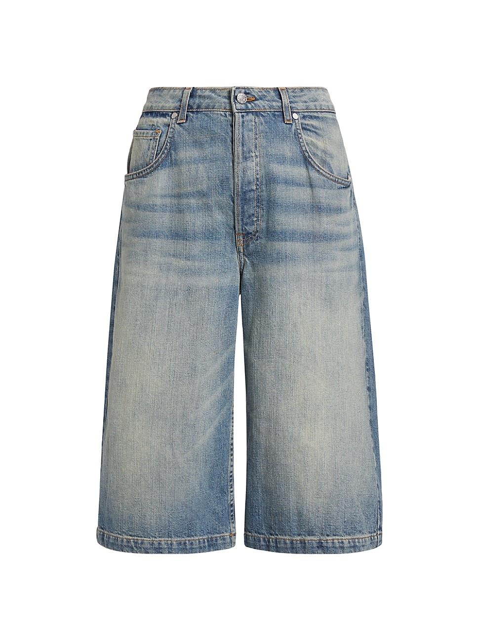 Womens Rizu Longline Denim Shorts Product Image