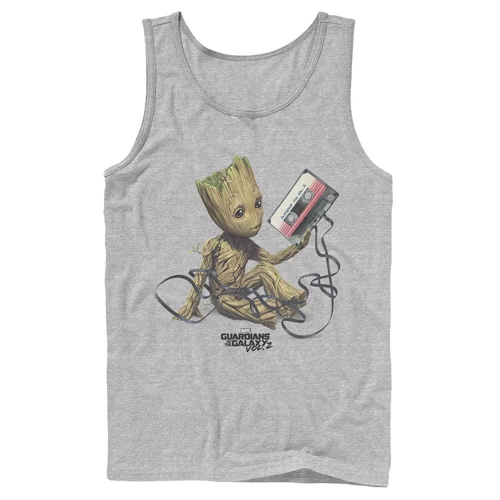 Men's Marvel Guardians Of The Galaxy Vol. 2 Groot Tape Portrait Graphic Tank Top,  Product Image