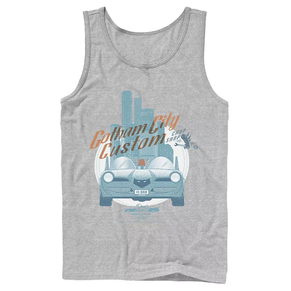 Men's DC Comics Gotham City Customs Shop Poster Tank Top,  Product Image