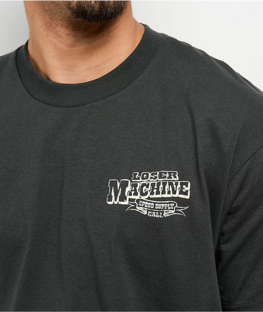 Loser Machine Desert Lands Stock Grey T-Shirt Product Image