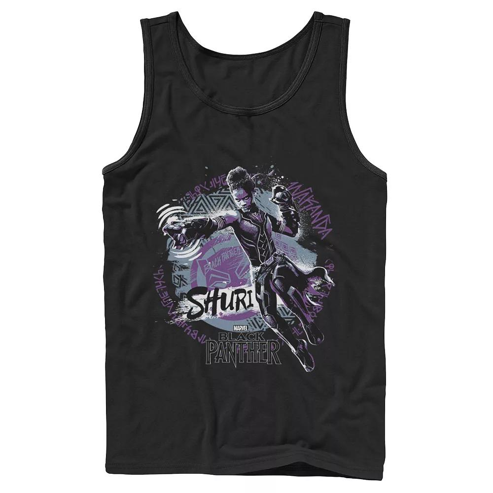 Men's Marvel Black Panther Movie Graffiti Tank Top,  Product Image