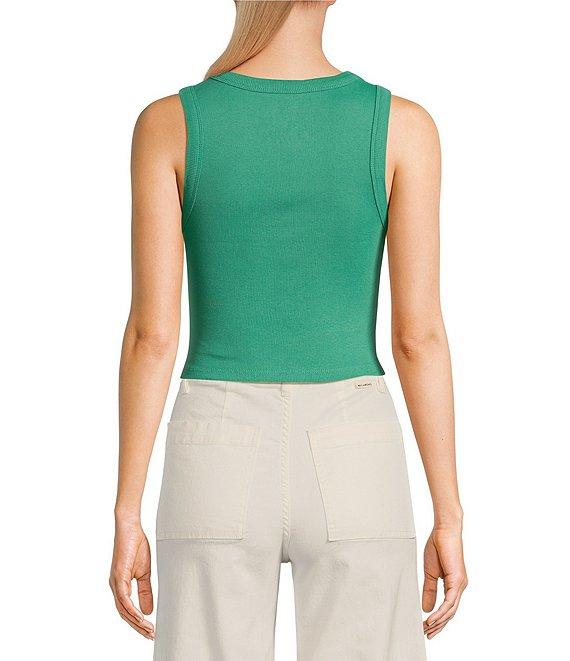 Billabong New Beginnings Cropped Graphic Tank Top Product Image