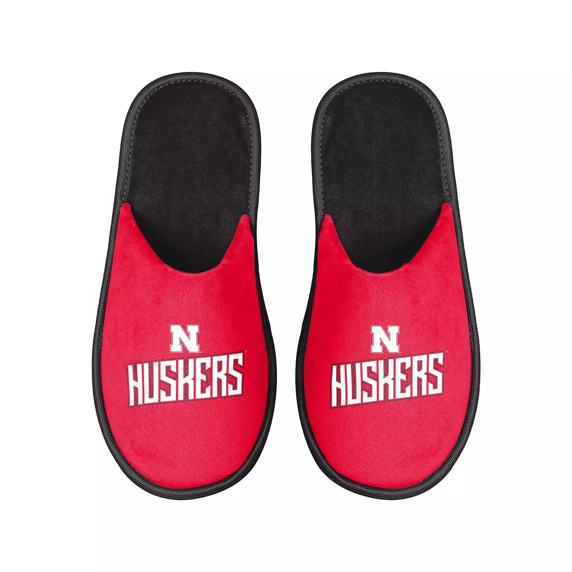 Men's FOCO Nebraska Huskers Scuff Slide Slippers,  Product Image
