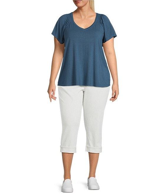 NYDJ Plus Size Marilyn Lift Tuck® Technology Straight Leg Cropped Jeans Product Image