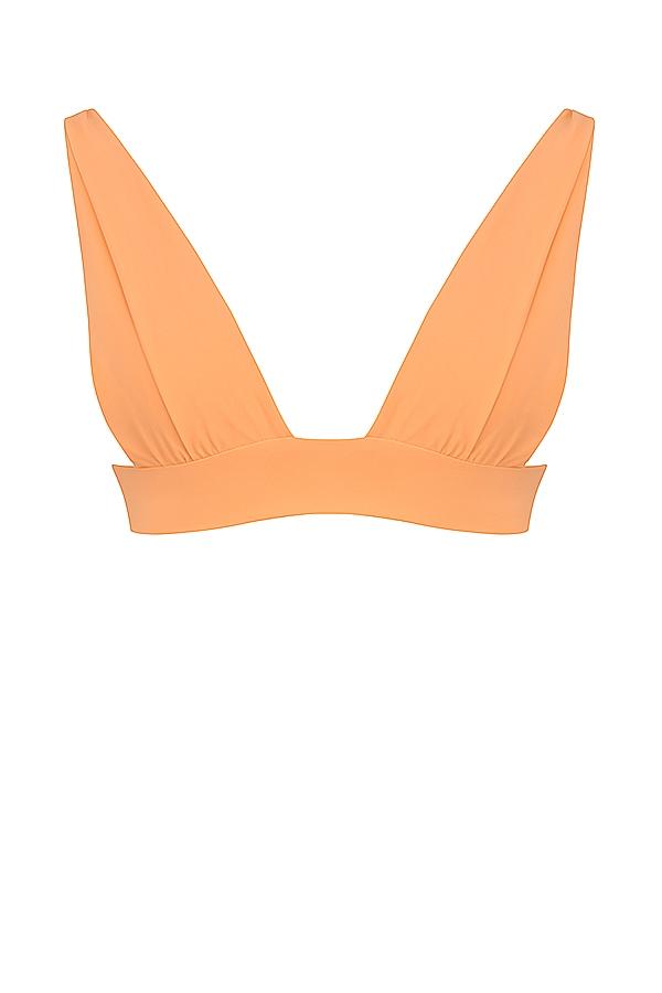 Seychelles  light orange tie back bikini top Product Image