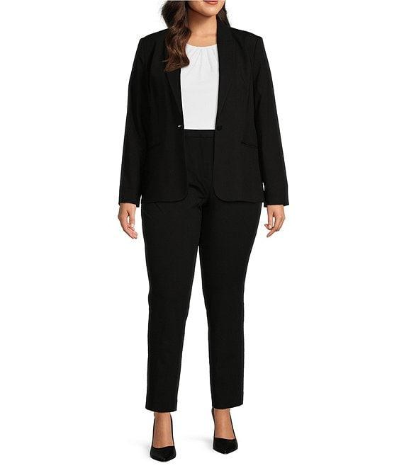 Investments Platinum Suiting Plus Size Slim Leg Pant Product Image