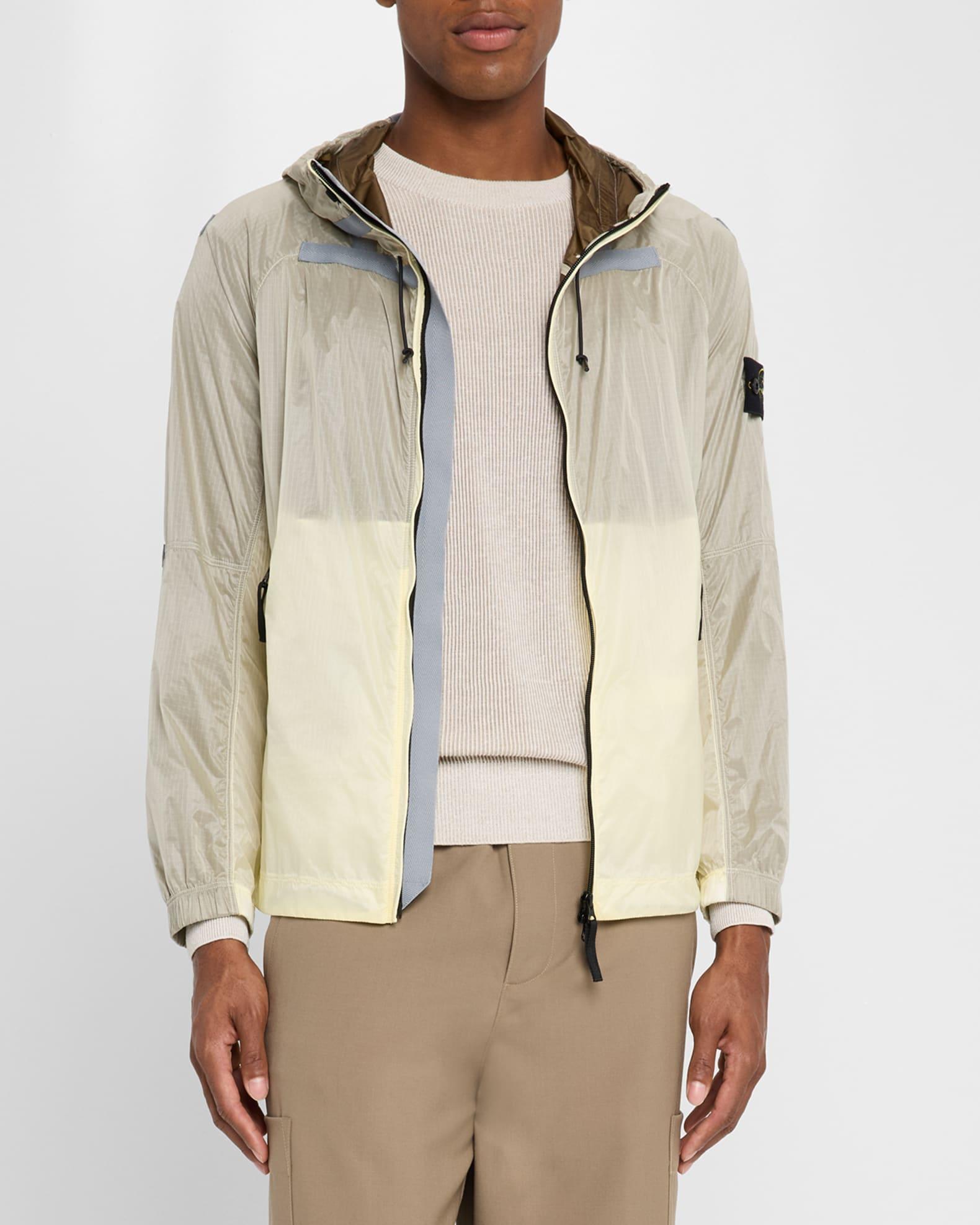 Men's Reflective Colorblock Nylon Jacket Product Image