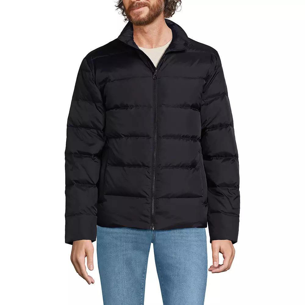 Men's Lands' End Max 600 Down Puffer Jacket, Size: XL, Black Product Image