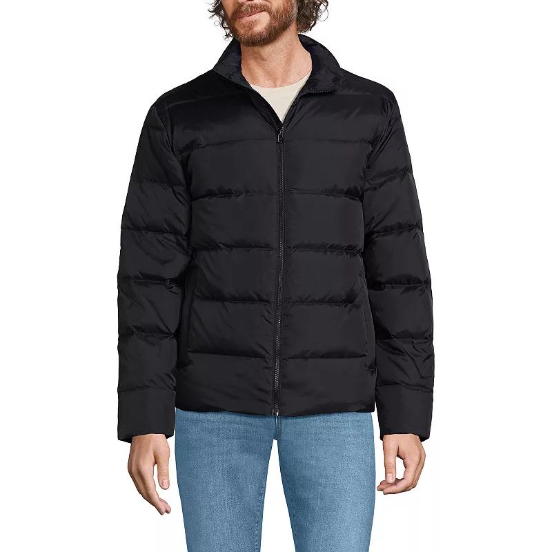 Men's Lands' End Max 600 Down Puffer Jacket, Size: XL, Black Product Image
