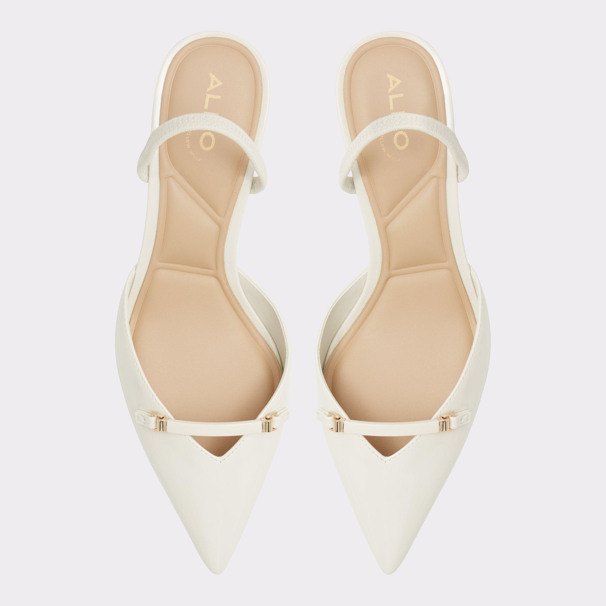 Nailah White/Bone Women's Kitten heels | ALDO US Product Image