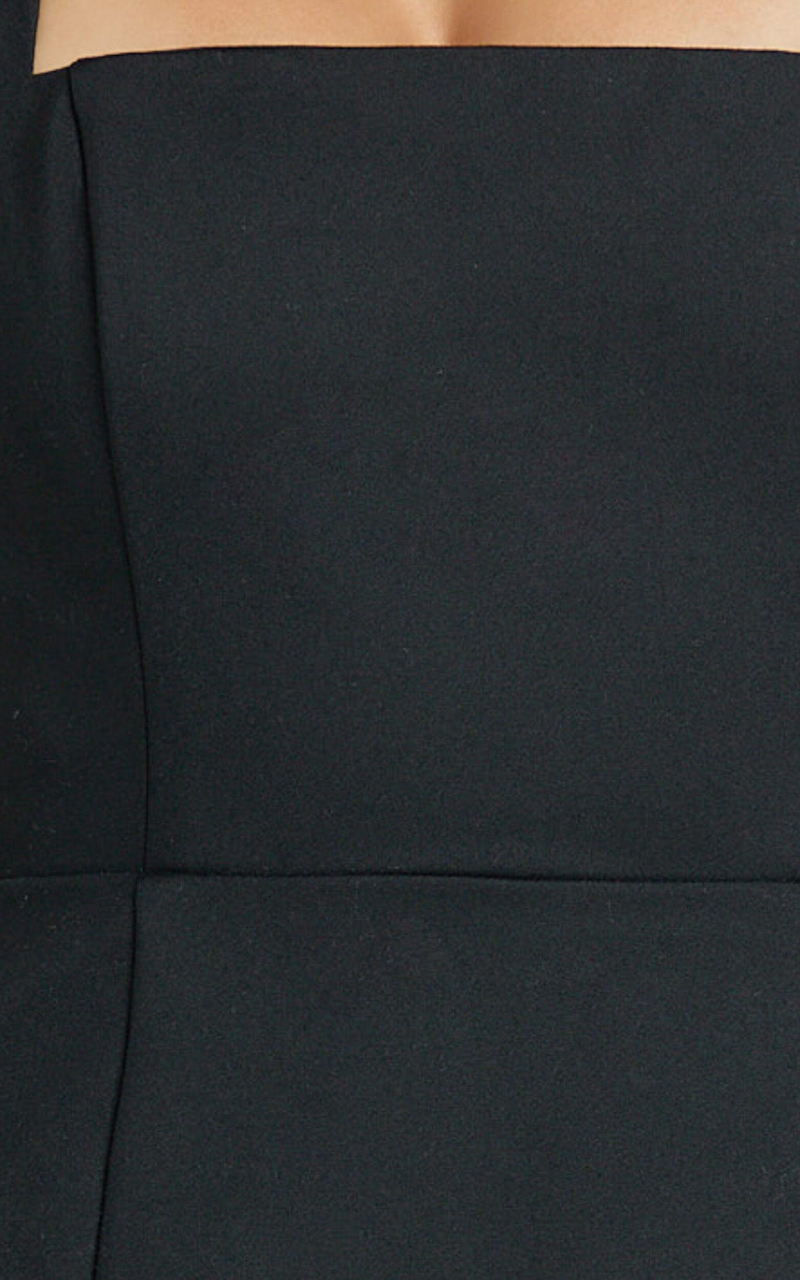 Dante Mini Dress - Halter Neck Tie Tulip Skirt Dress in Black Product Image