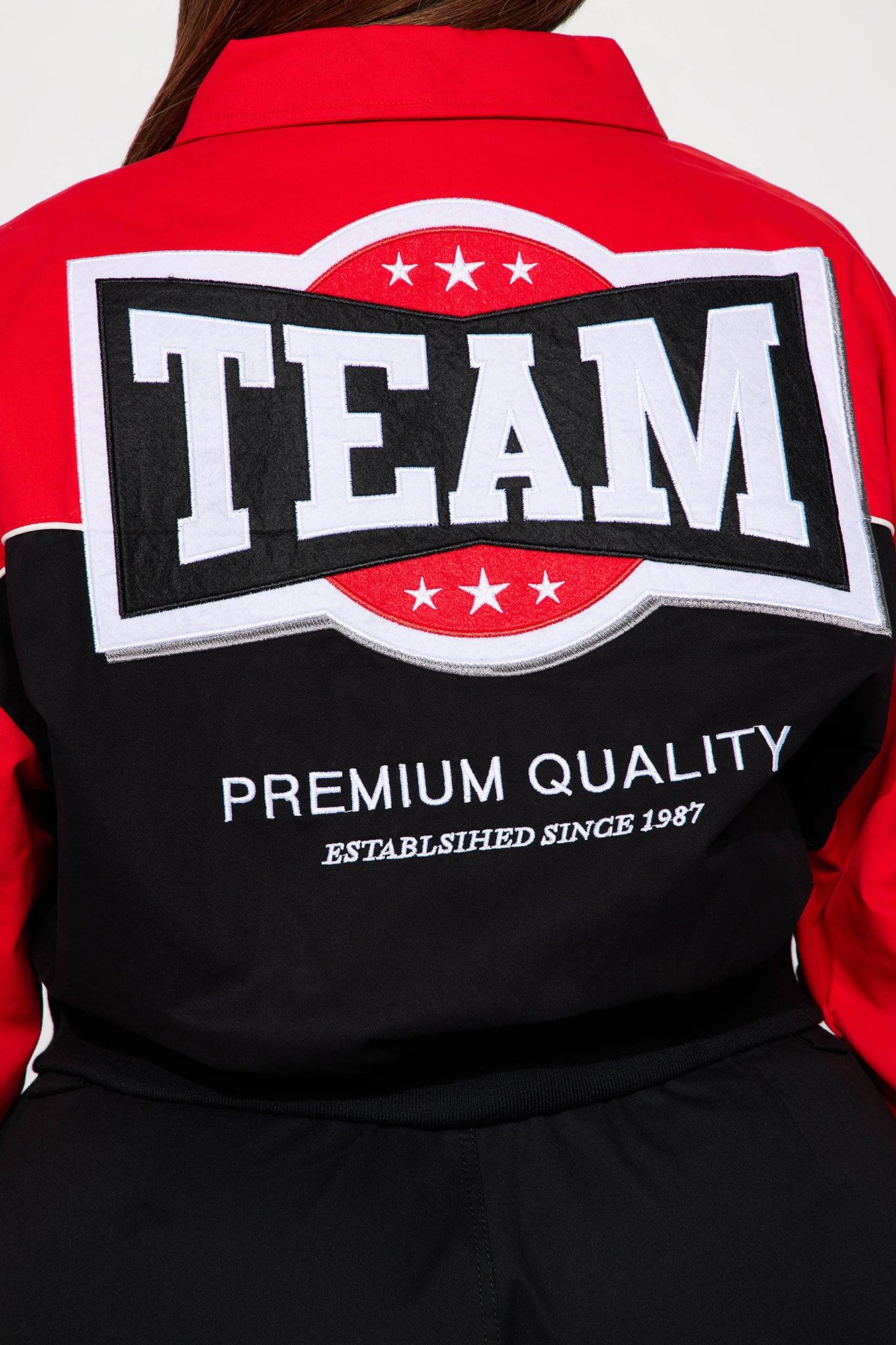 Need For Speed Bomber Jacket - Red/combo Female Product Image