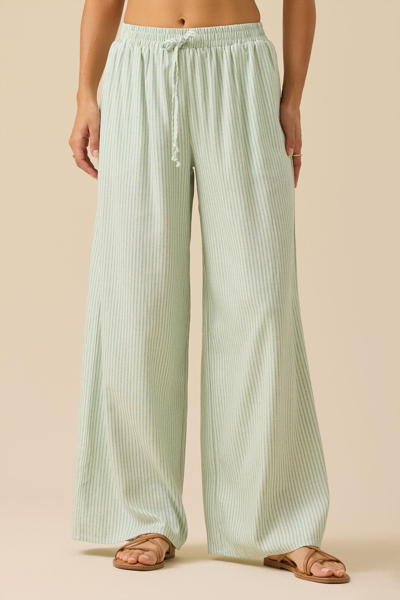 Lakie Striped Linen Pants Product Image