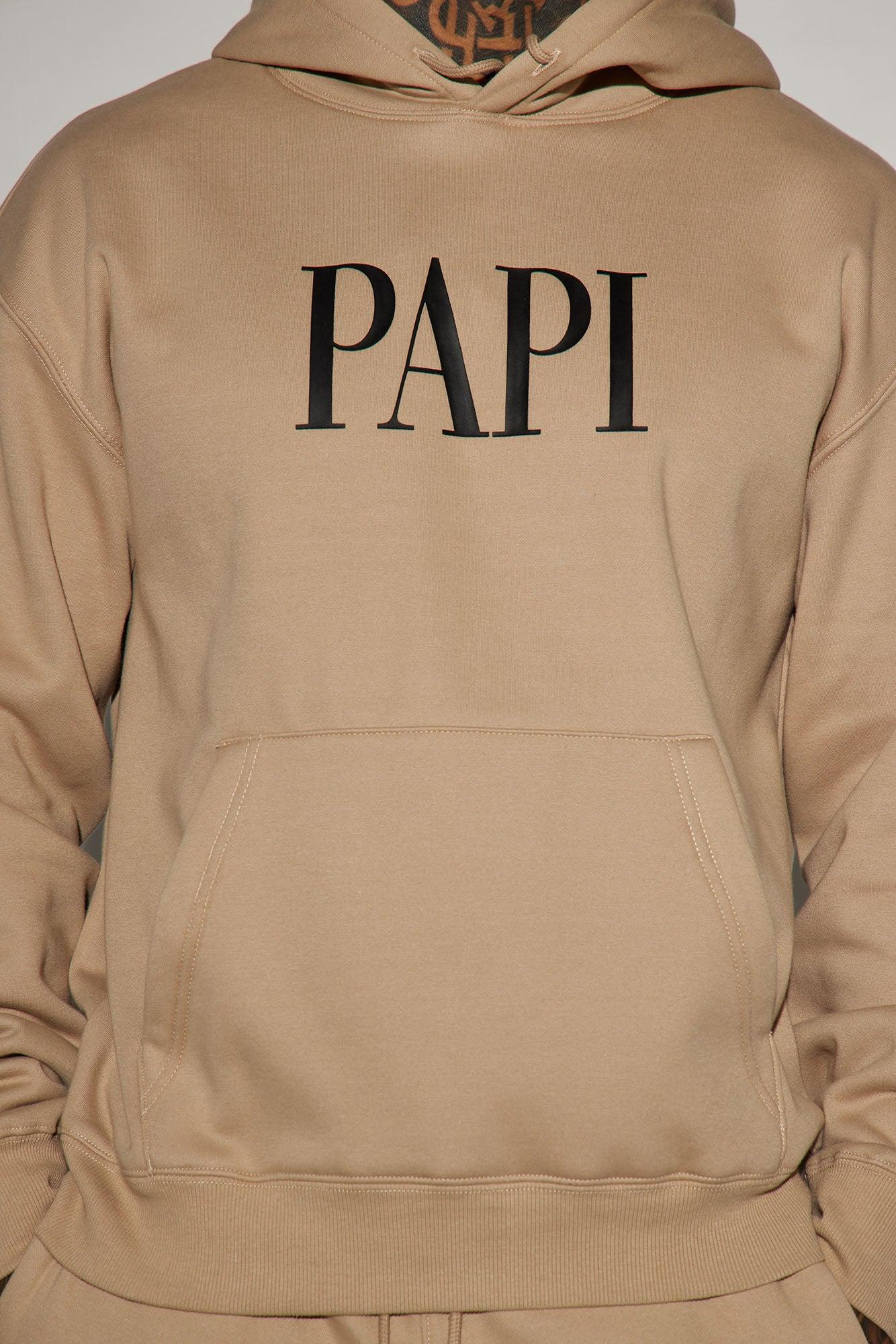 Family Goals Papi Hoodie - Taupe Product Image