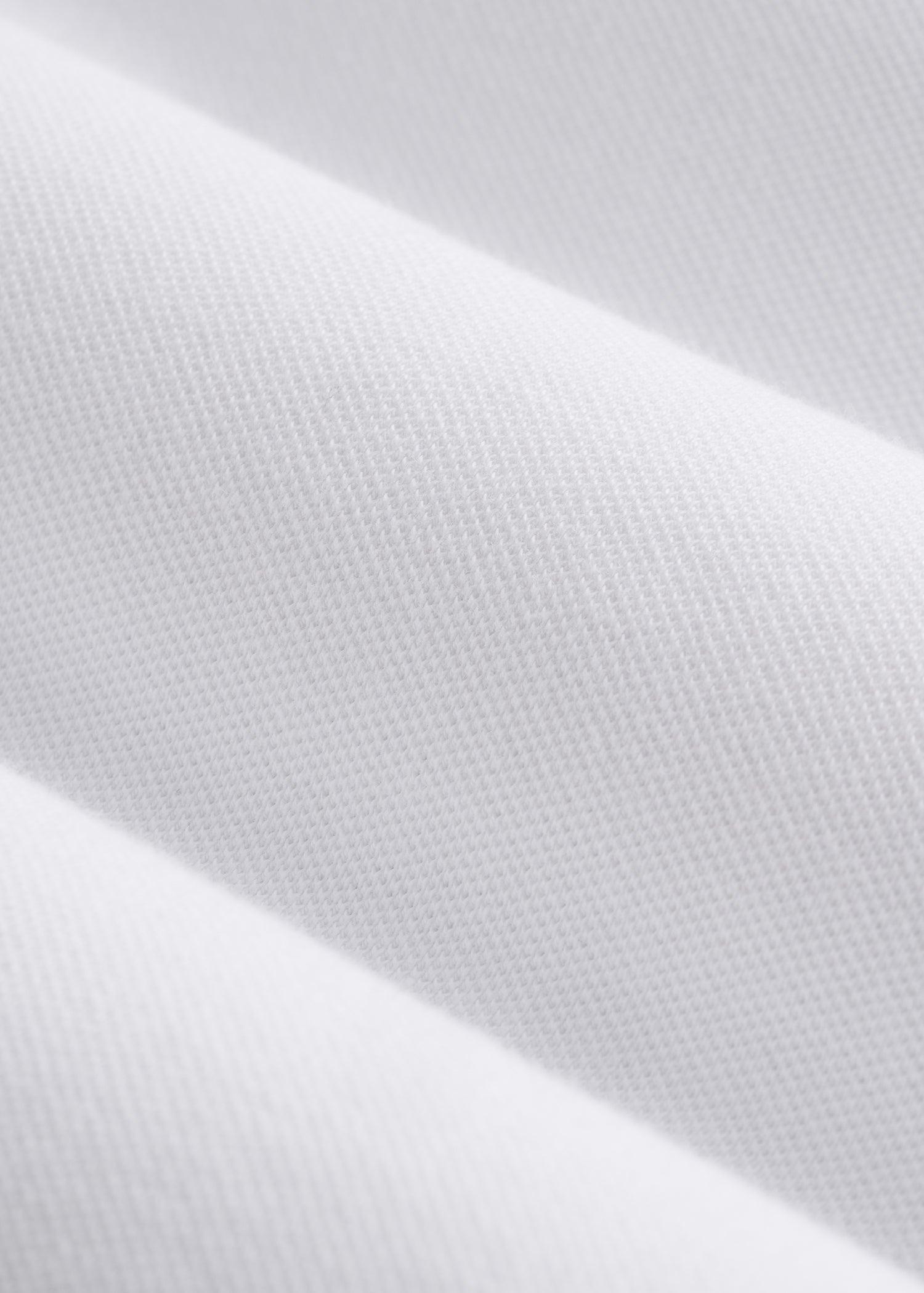 Classic Polo with Embroidered Logo for Tall Men in Bright White Male Product Image