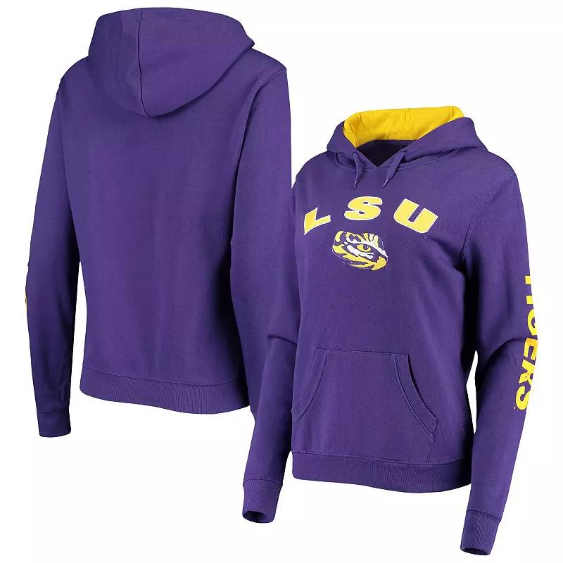 Women's Colosseum Purple LSU Tigers Loud and Proud Pullover Hoodie,  Product Image