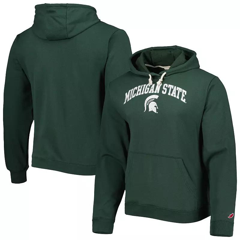 Men's League Collegiate Wear Green Michigan State Spartans Arch Essential Pullover Hoodie,  Product Image