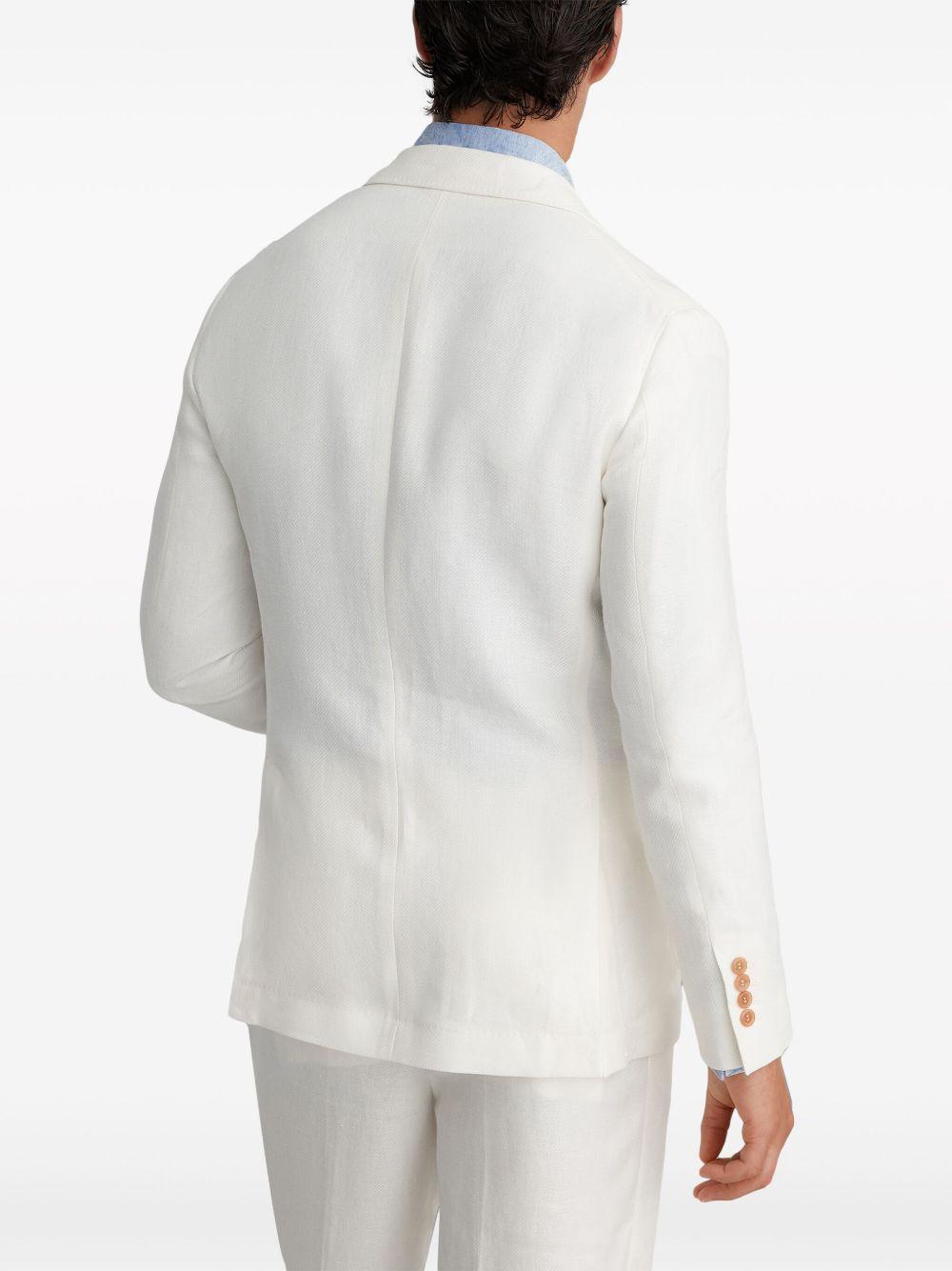 single-breasted linen blazer Product Image