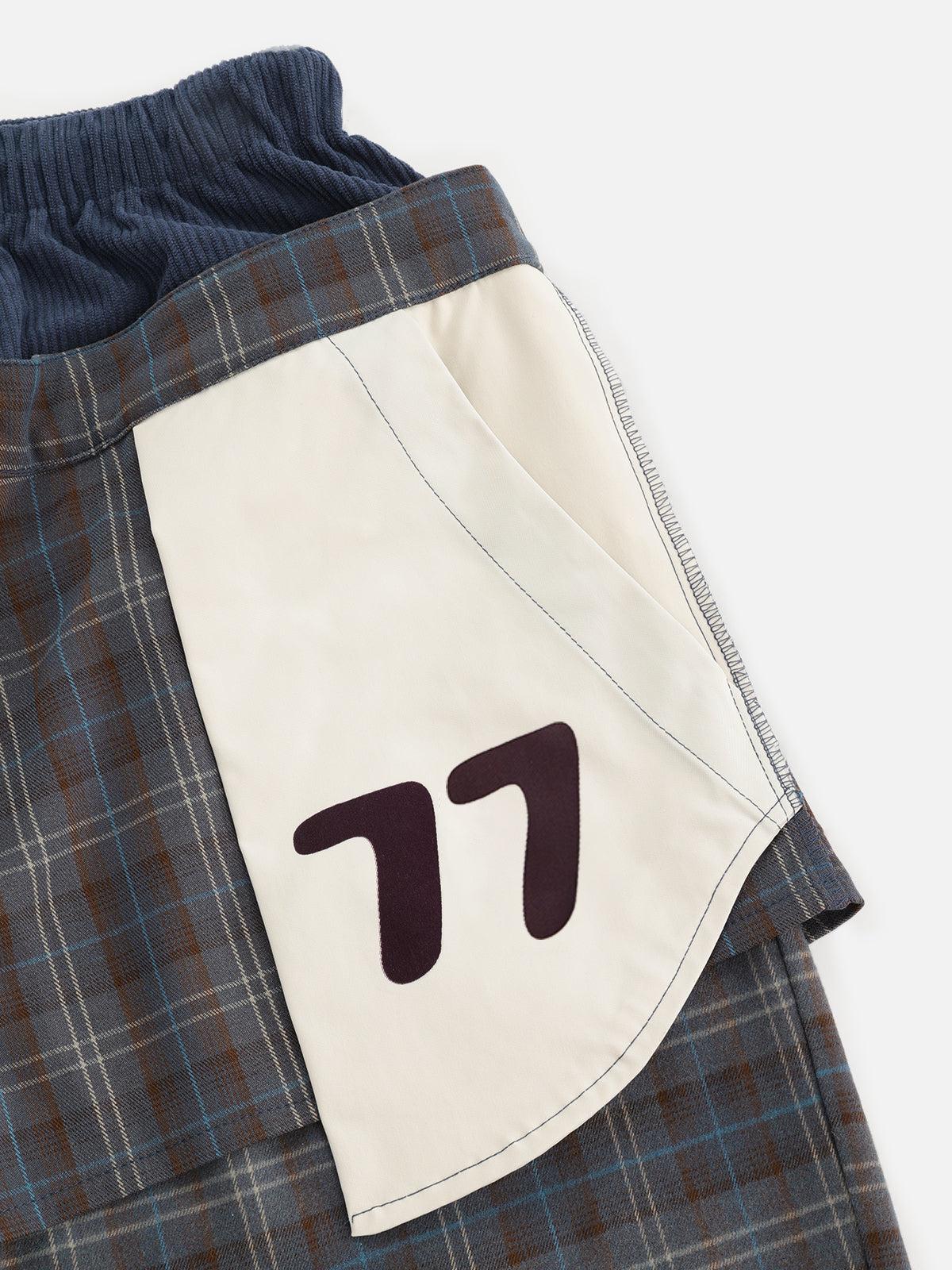 Aelfric Eden Plaid Double Waist Longline Shorts Female Product Image