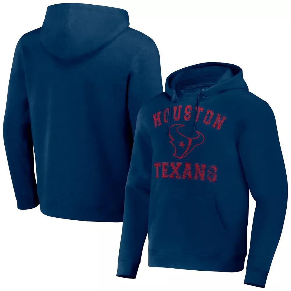 Men's NFL x Darius Rucker Collection by Fanatics Navy Houston Texans Coaches Pullover Hoodie,  Product Image