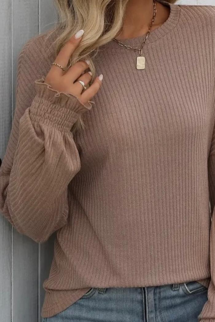 Ruffle Cuff Sweater Product Image