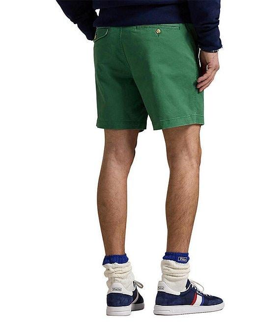 Polo Ralph Lauren Classic-Fit Stretch Prepster Flat-Front 6#double; Inseam Chino Shorts Product Image