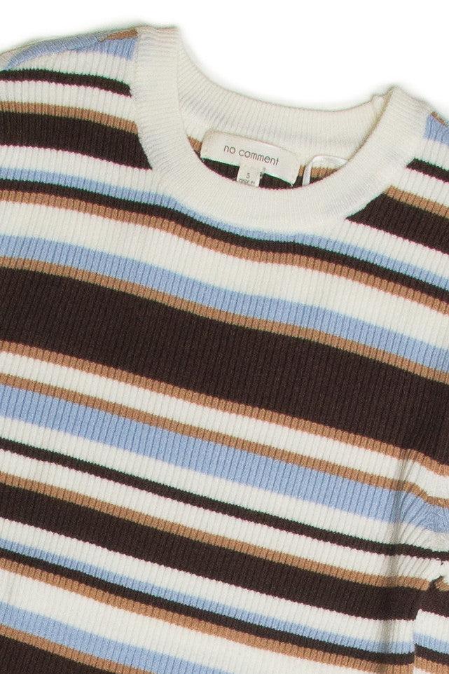 Gardenia Striped Pullover Sweater Product Image