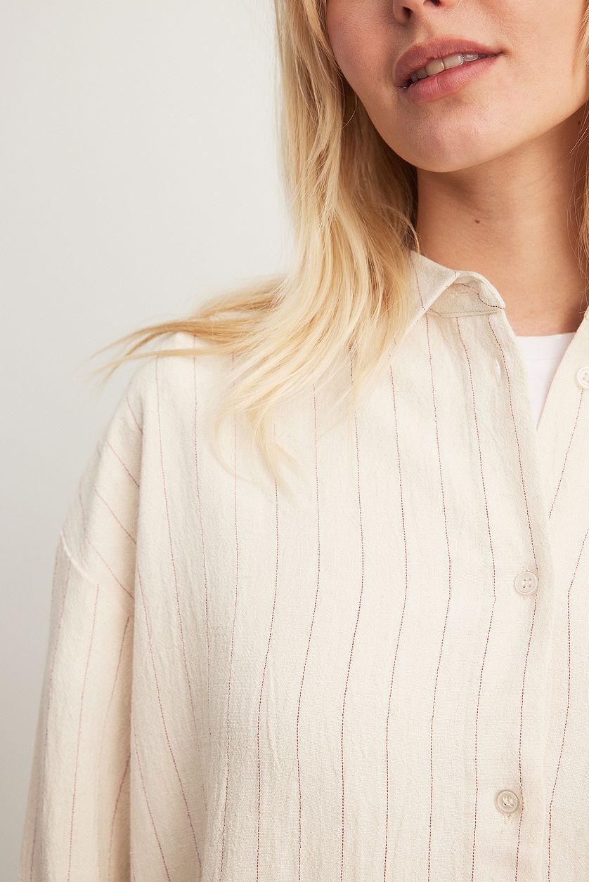 Oversized Linen Blend Shirt Product Image