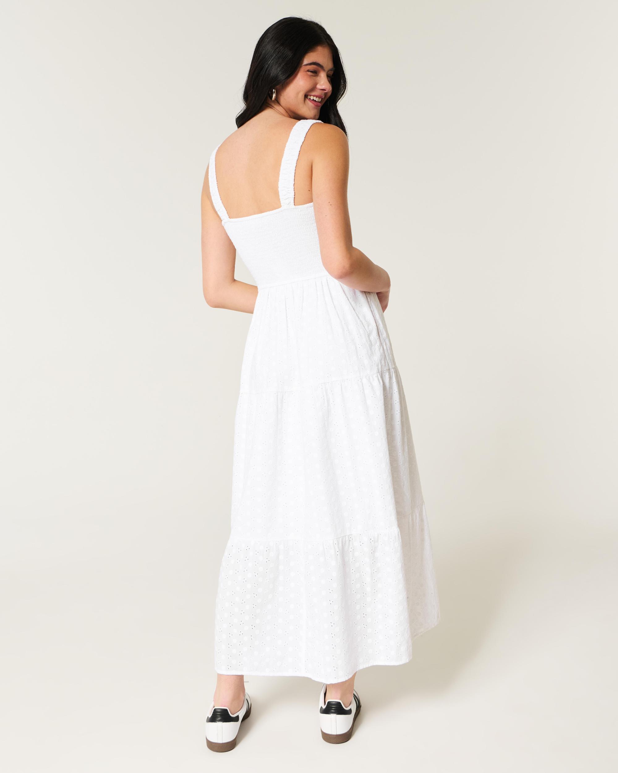 Hollister Sofia Side-Smocked Maxi Dress Product Image