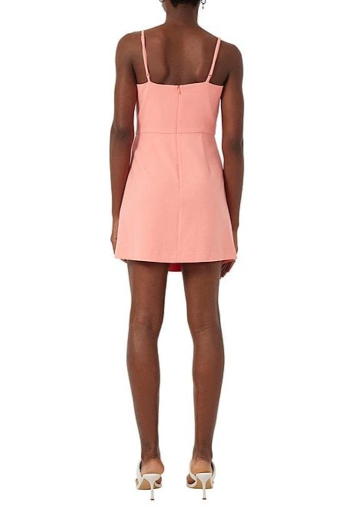 Whisper V Nk Bow Envelope Dress - Coral Sands Product Image