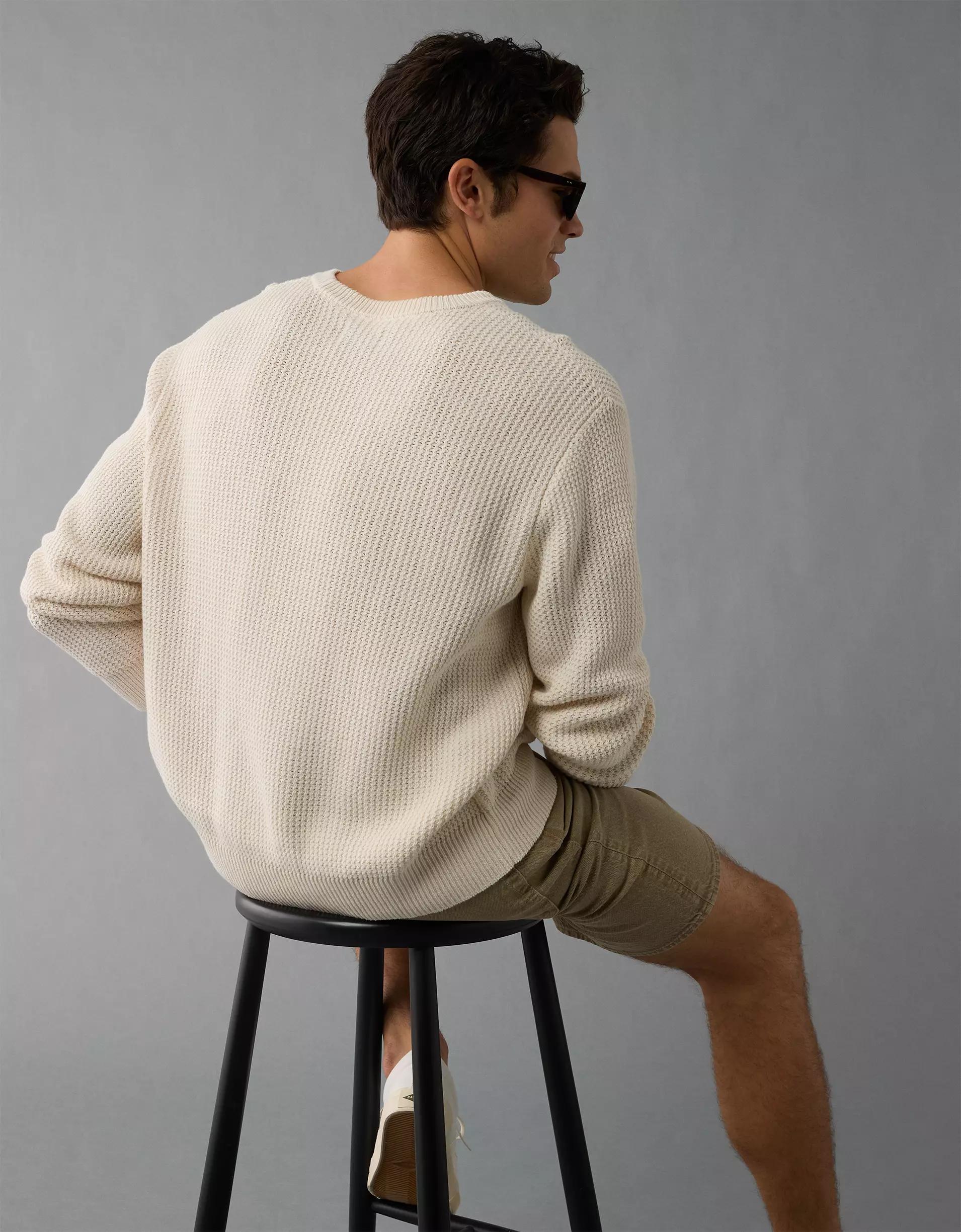 AE Lightweight Textured Sweater Product Image