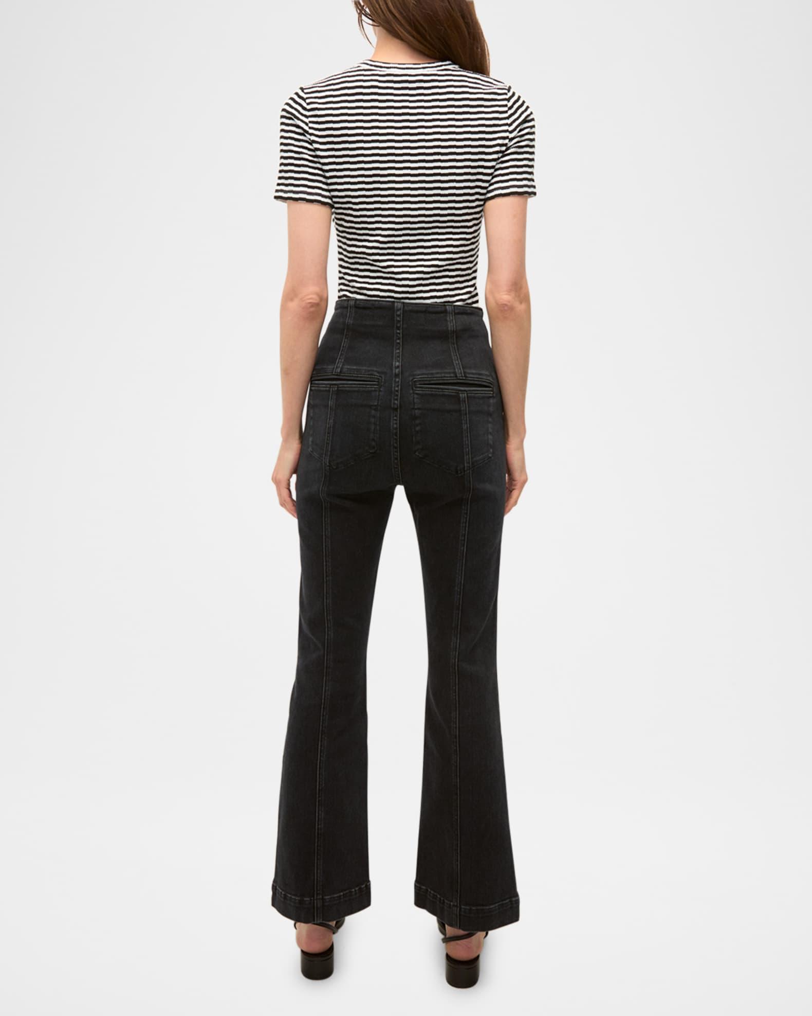 Carson High-Rise Ankle Flare Jeans Product Image