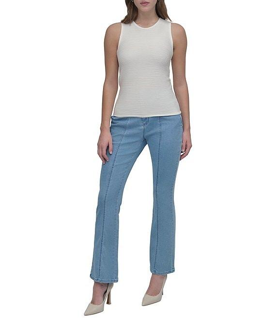 DKNY by Donna Karan Sleeveless Textured Knit Tank Top Product Image